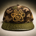 Paperhound Paw Print Strapback Hat - (Camo / Gold)