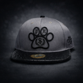 Paperhound Paw Print Snapback Hat - (Grey / Black)